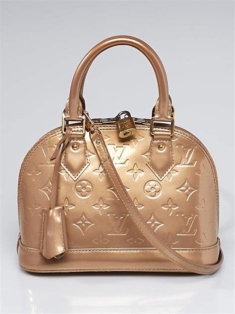 louis vuitton alma vernis beige poudre|louis vuitton alma bb monogram.